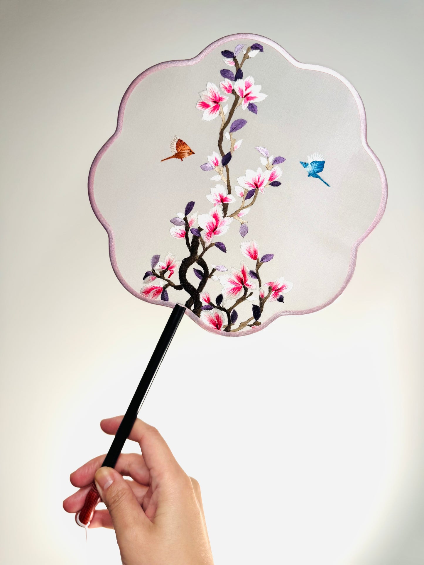 Shu Double-Side Embroidery Fan